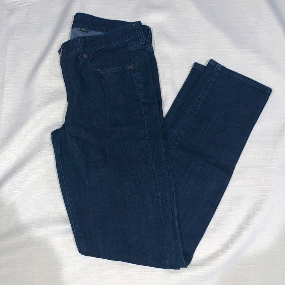 J. Crew Toothpick Style Dark Wash Jeans
